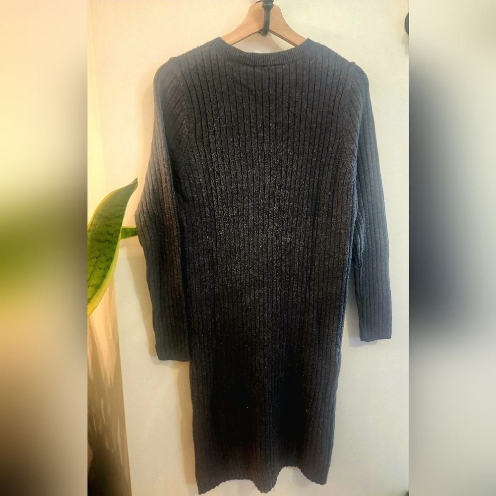 GAP Wool Blend Ribbed Dress - Picture 2 of 5